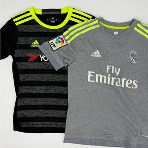 Adidas Boys 2015-2016 Real Madrid CF Jersey small and Adidas Chelsea jersey S
